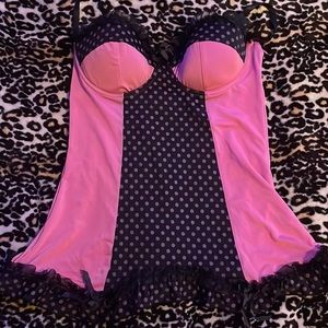 Pink & Polka dot top